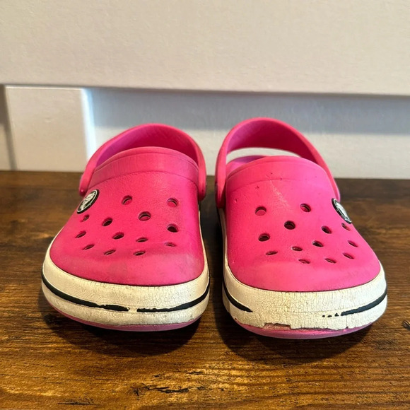 CROCS Slipper Baby Model Sabot Line Crocband II Colour Raspberry/Black 8 - Picture 1 of 4